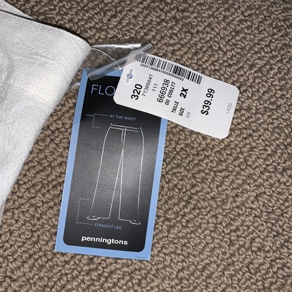 Plus Size Penningtons Cotton Pants - Picture 3 of 5